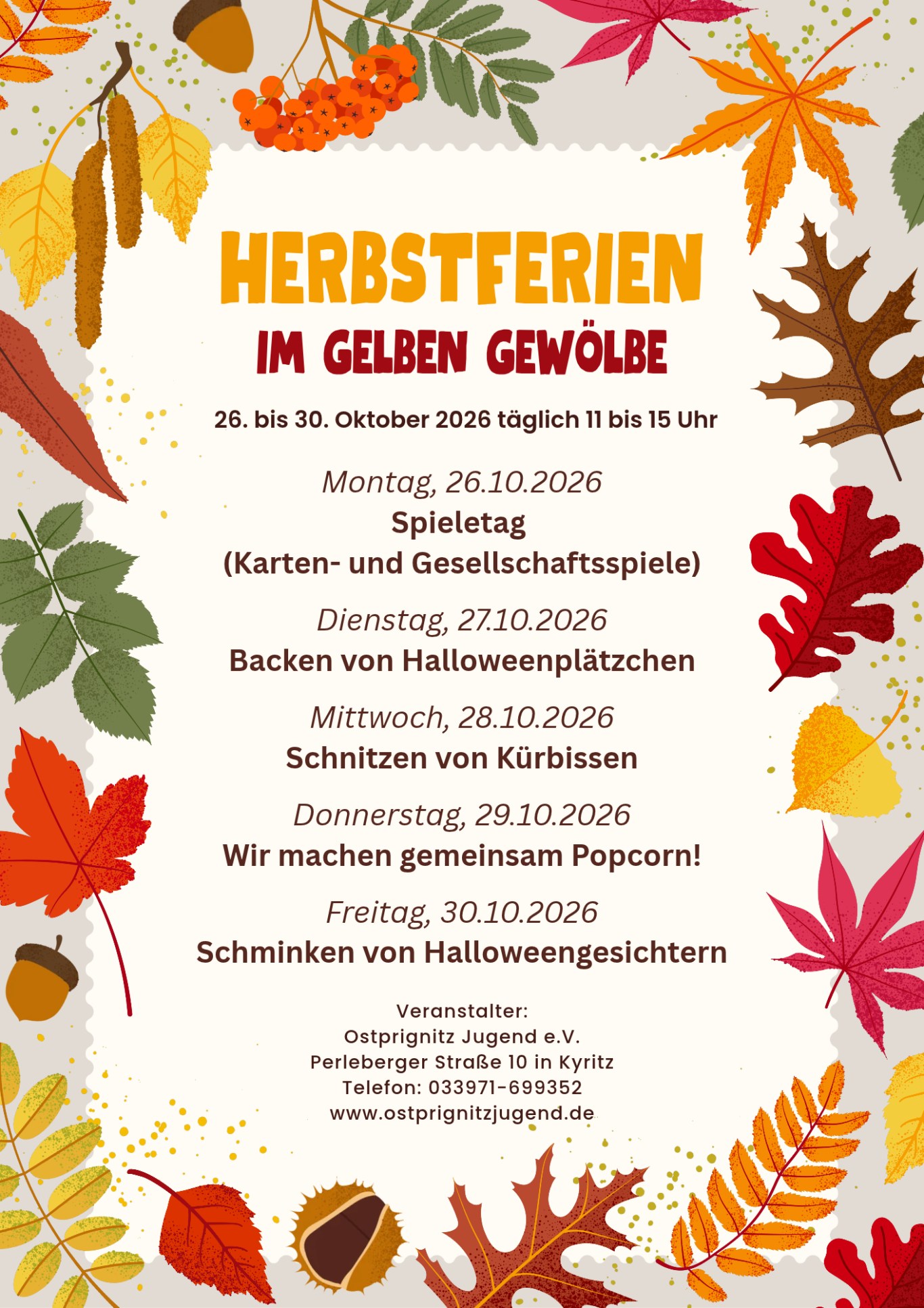 Herbstferienprogramm